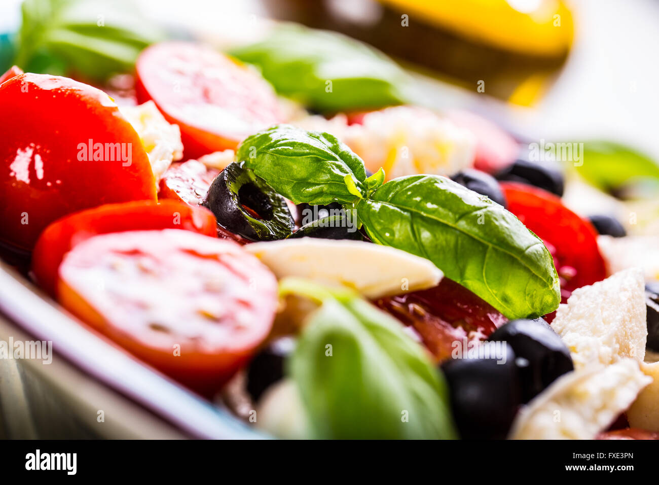 Caprese. Caprese salad. Italian salad. Mediterranean salad. Italian ...