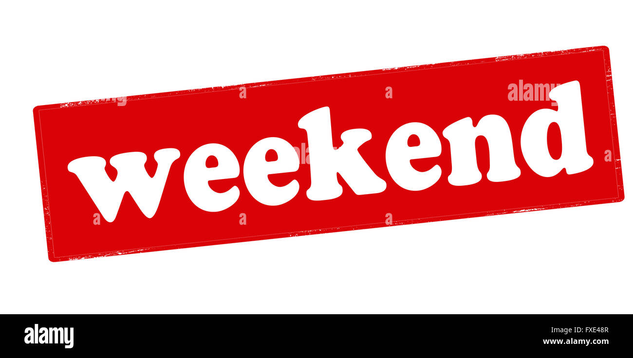 Rubber stamp with word weekend inside, vector illustration Stock Photo ...