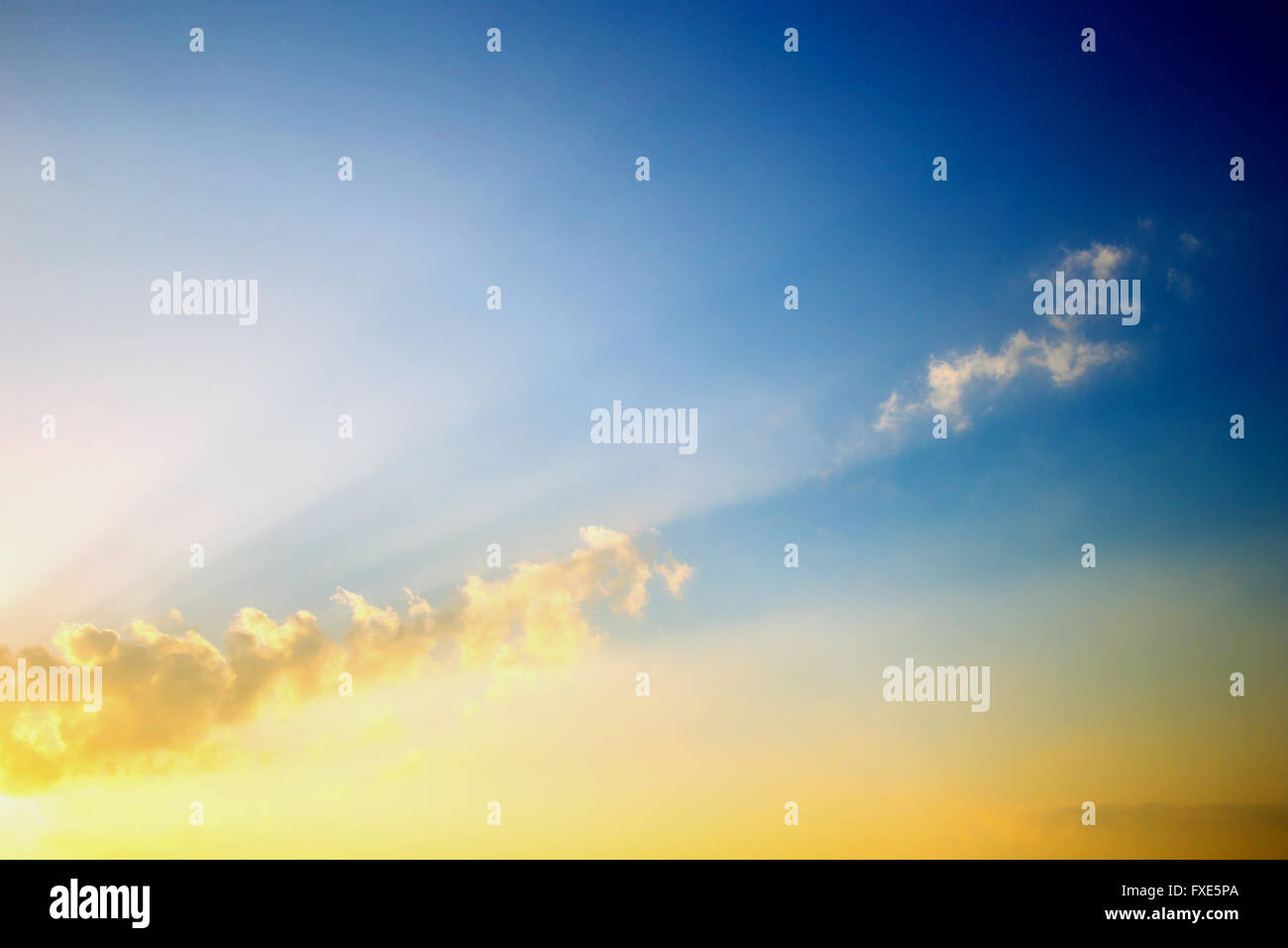 The blue sky and white clouds Stock Photo - Alamy