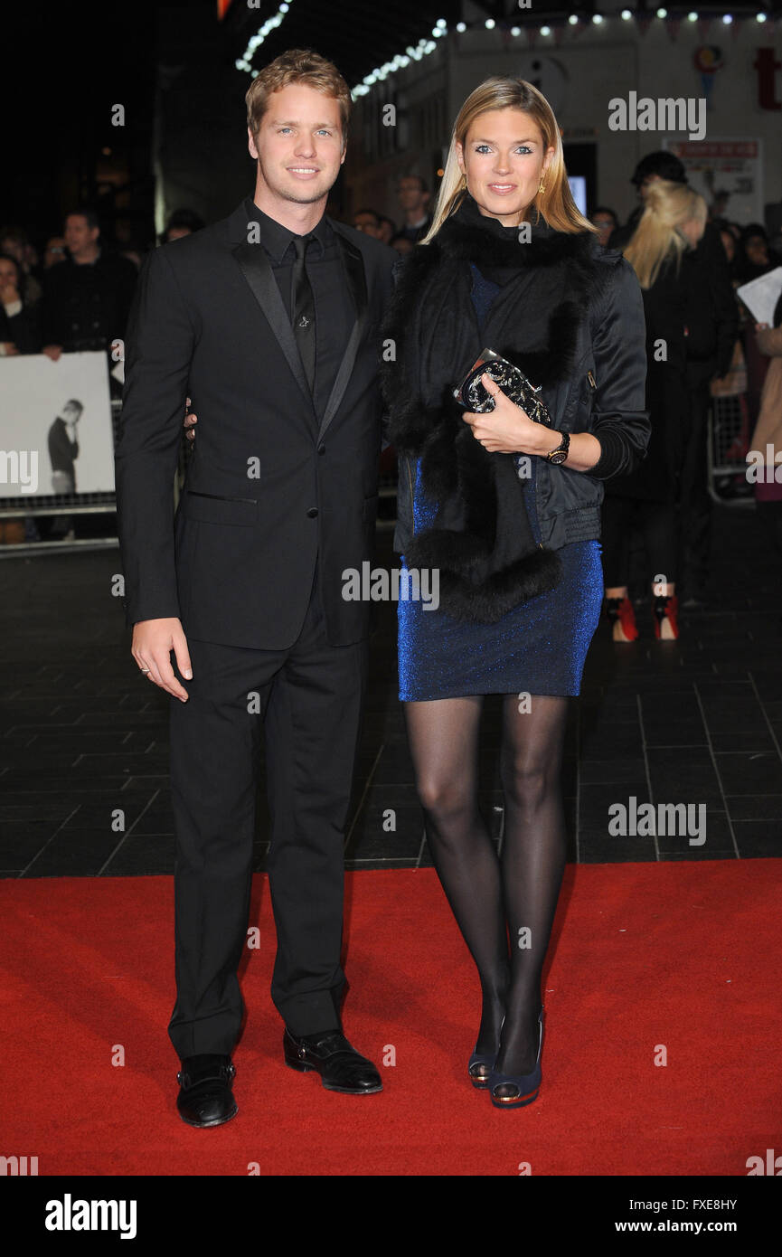 Sam Branson & Isabella Calthorpe attend a gala screening of Steve Jobs during the BFI London Film Festival in London. © Paul Treadway Stock Photo