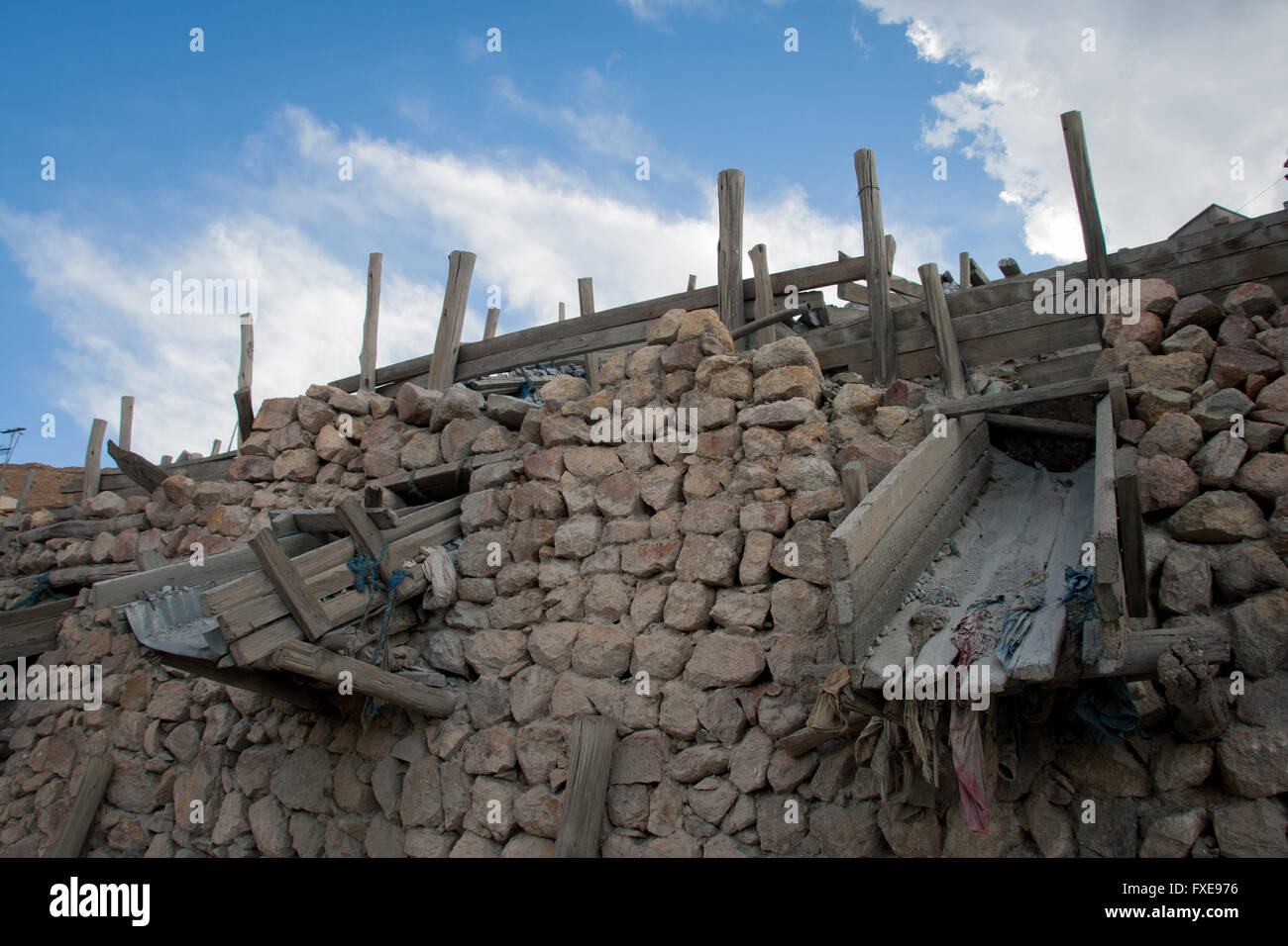 Bolivia,destroyed rural house. Stock Photo