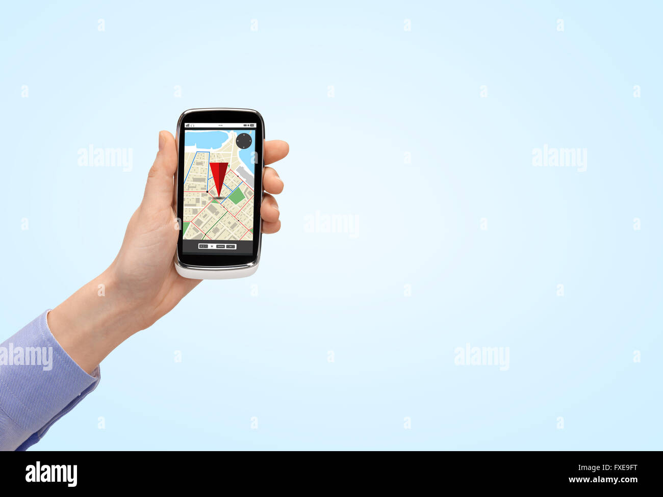 Woman holding map showing route hi-res stock photography and images - Alamy