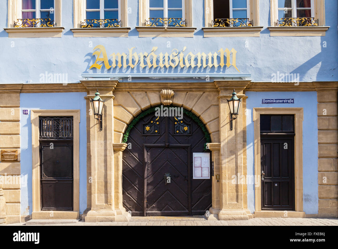 Ambraeusianum brewery Bamberg Stock Photo