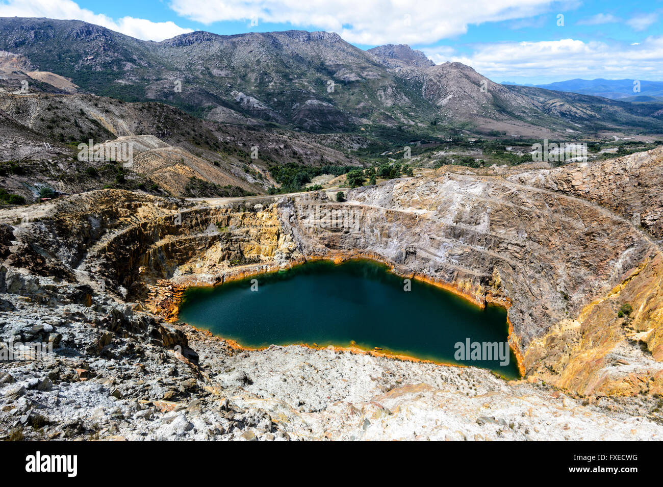 Former Open Cut Mine Viewed from the Iron Blow Lookout, Gormanston near