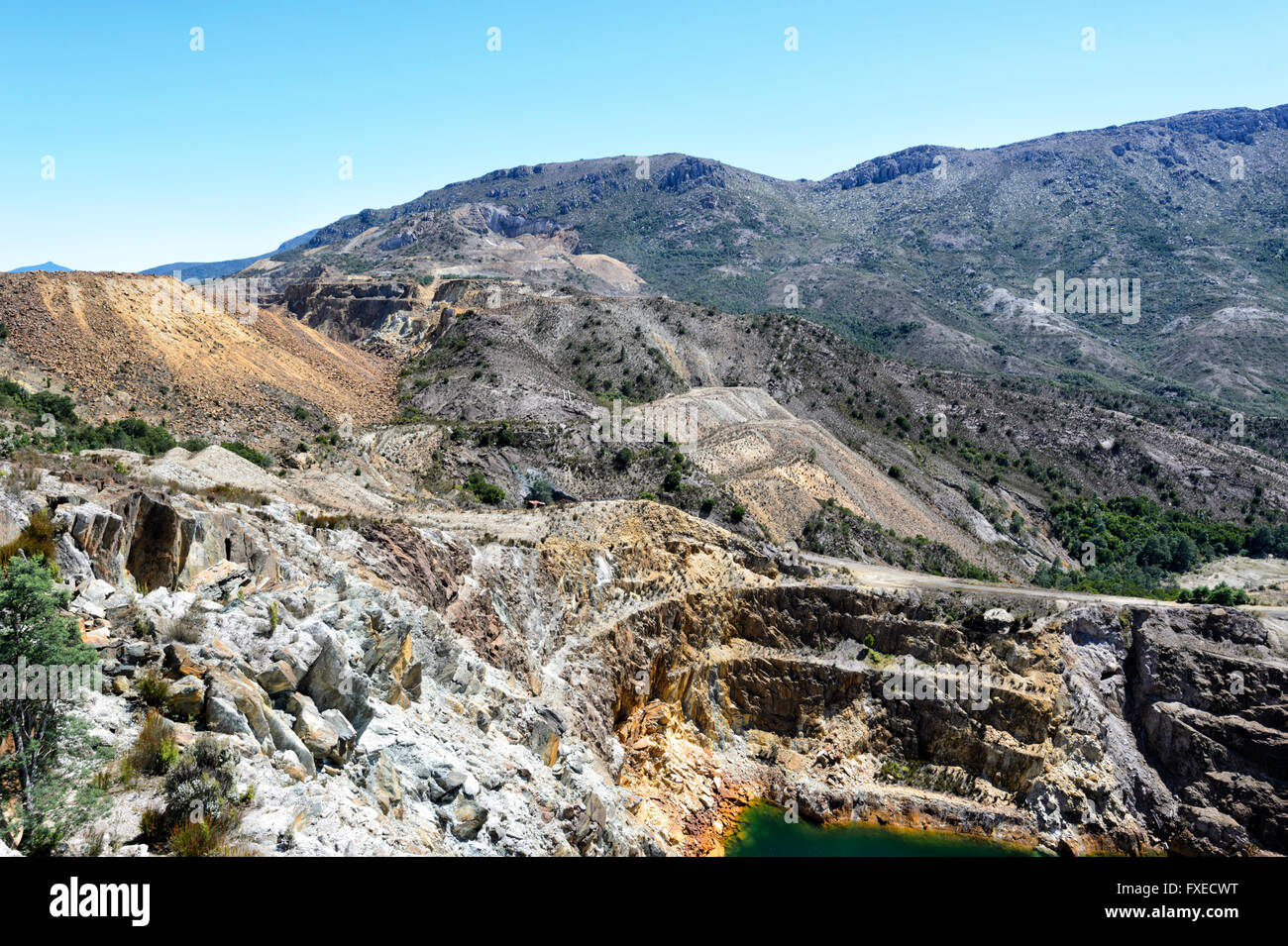 Former Open Cut Mine Viewed from the Iron Blow Lookout, Gormanston near