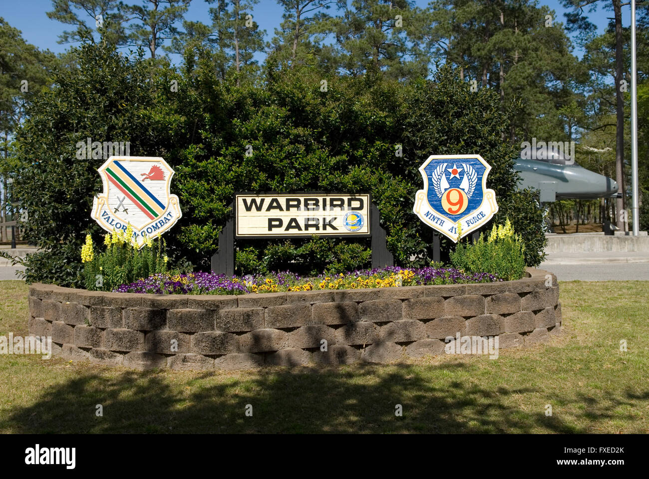 Warbird Park sign Myrtle Beach SC USA Stock Photo