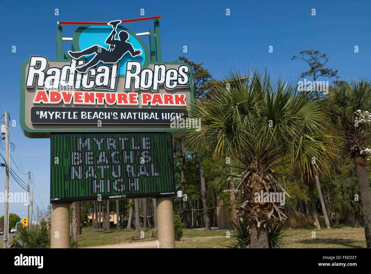 Radical Ropes Adventure Park Myrtle Beach SC USA Stock Photo