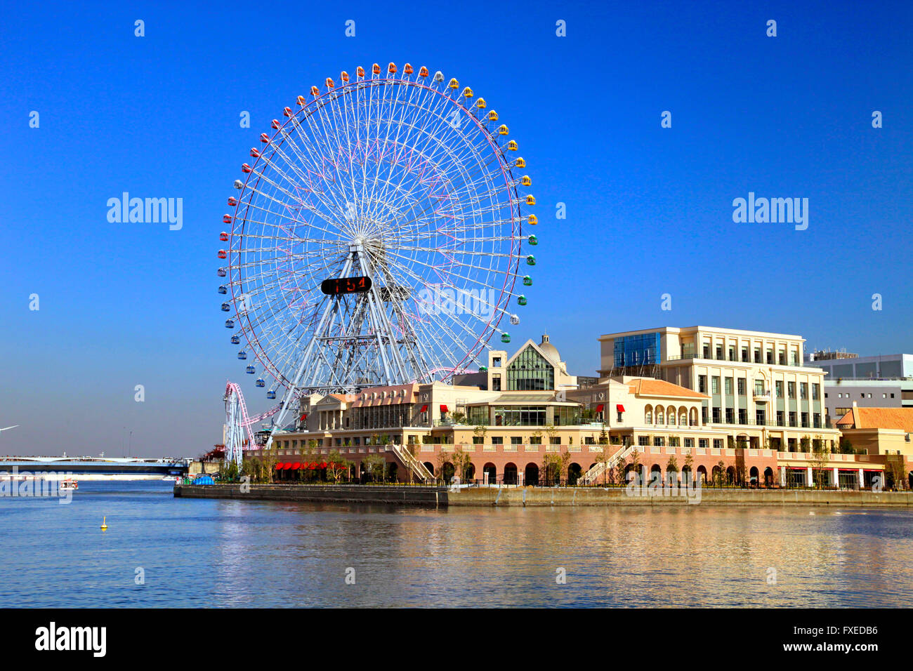 Ferris wheel at Cosmo World Yokohama Japan Stock Photo
