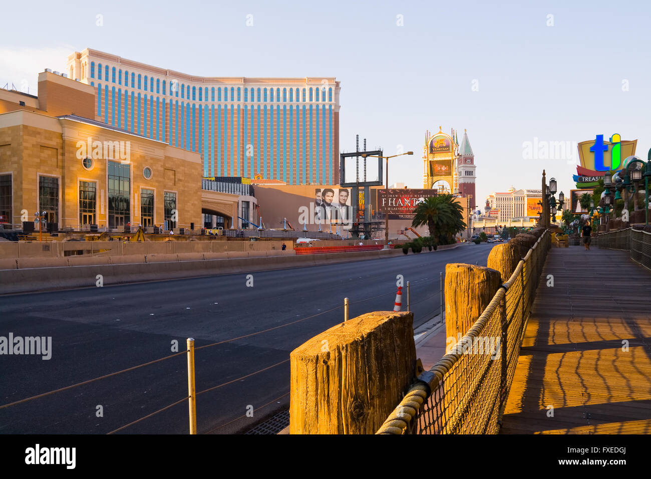 Las Vegas at sunset Stock Photo