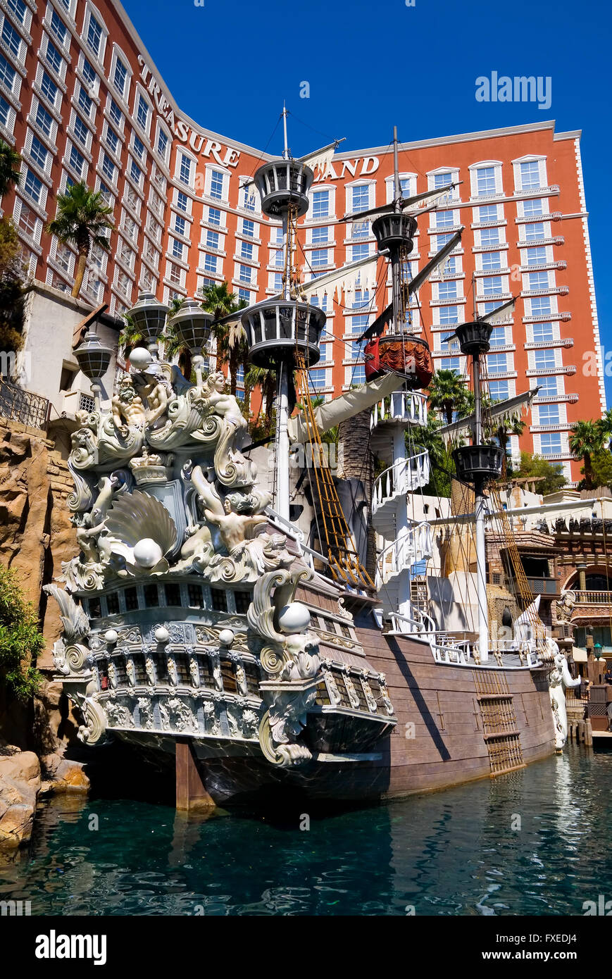 Treasure Island Casino and Hotel in Las Vegas Stock Photo