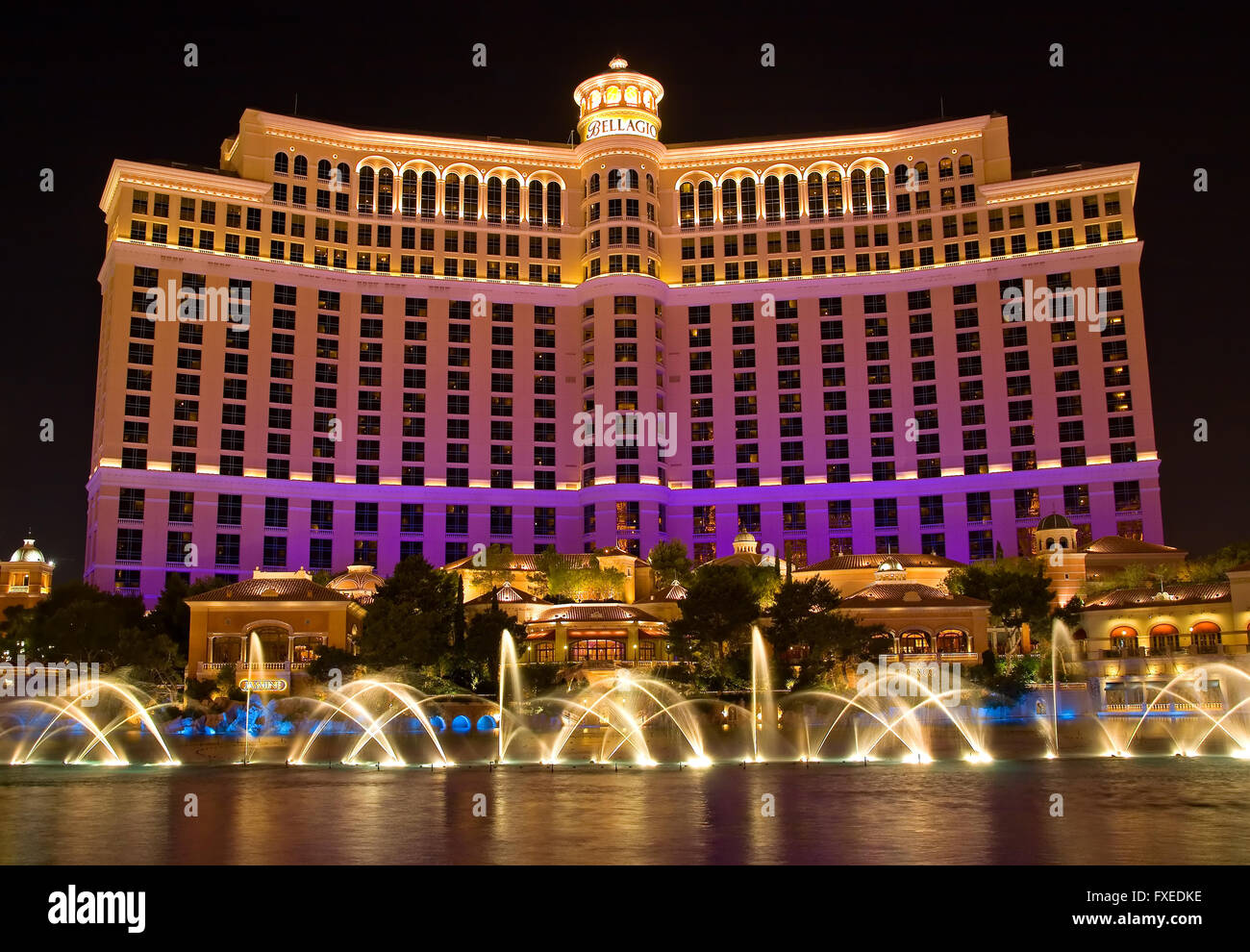 Dancing Water Fountain in Las Vegas Stock Photo Alamy