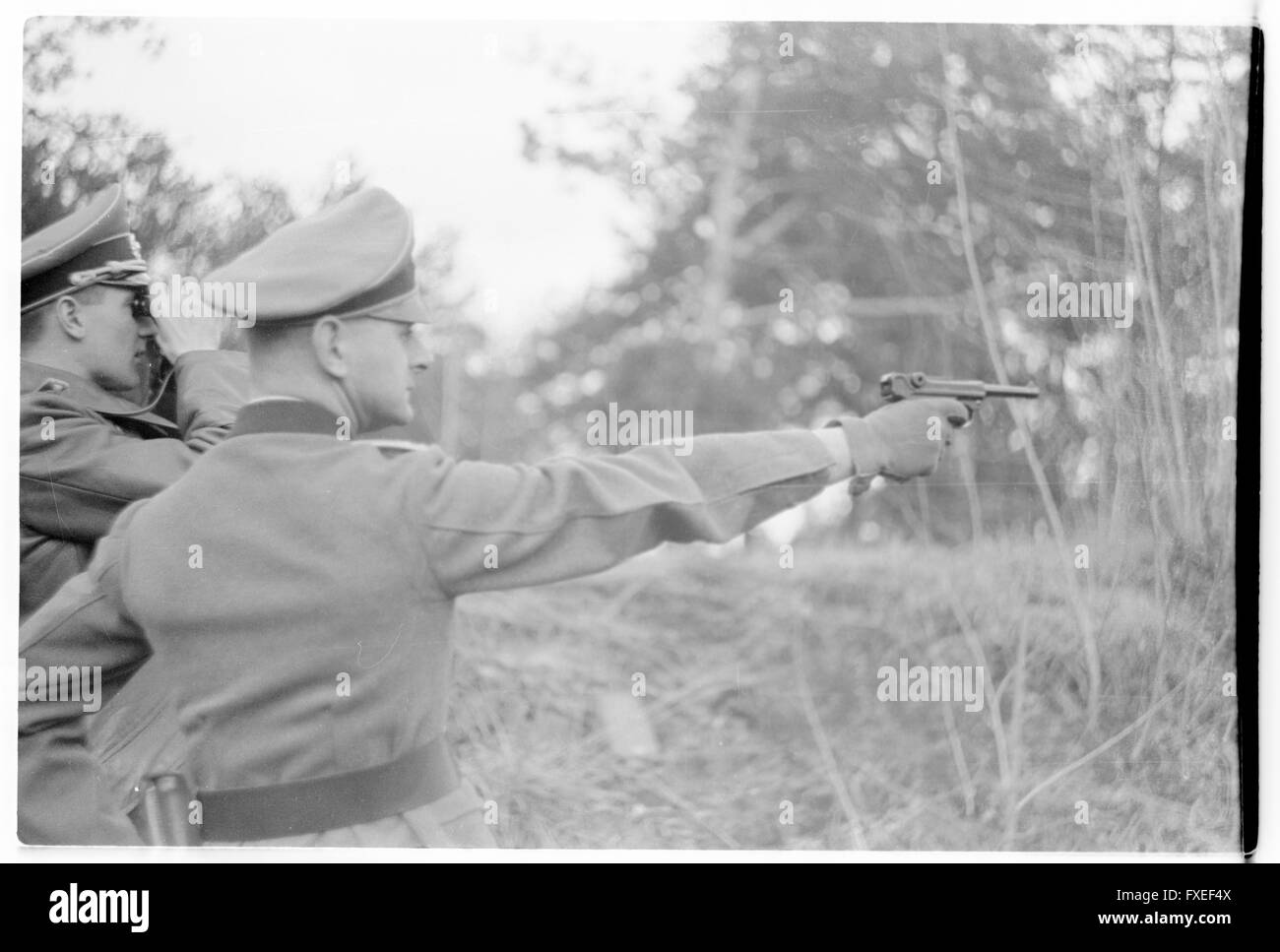 Schießübungen der Wehrmacht Stock Photo