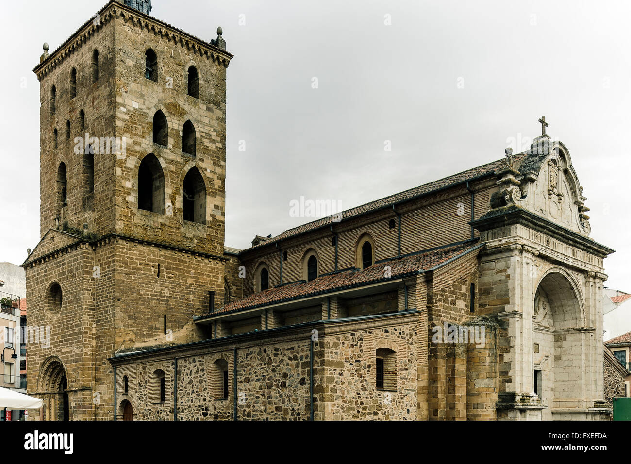 Church of Santa Maria of Azogue. Benavente province of Zamora, Castile and Leon, Spain. Stock Photo