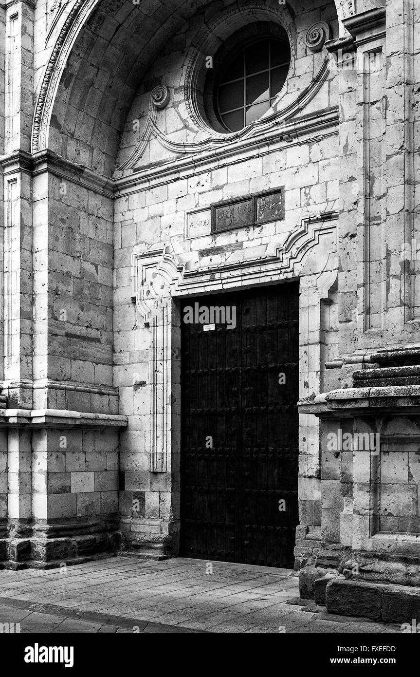 Church of Santa Maria of Azogue. Benavente province of Zamora, Castile and Leon, Spain. Stock Photo
