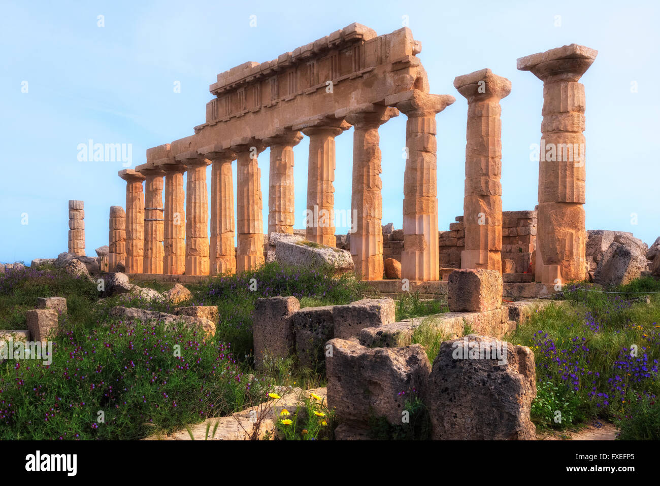 Selinunte, Castelvetrano, Sicily, Italy Stock Photo