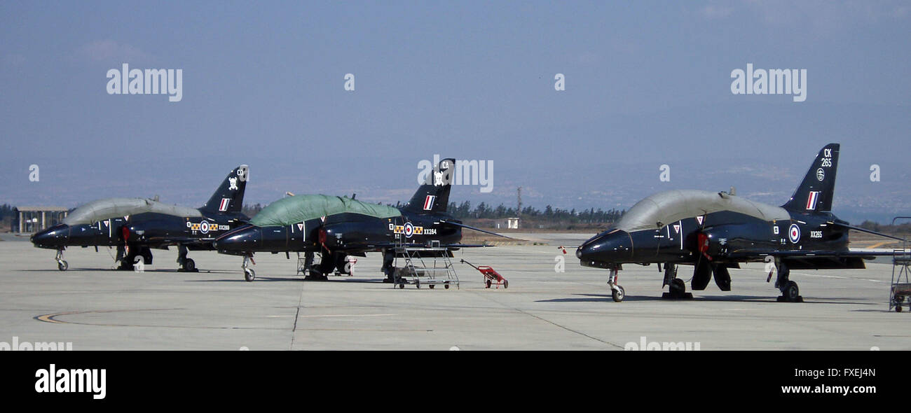 Hawks at RAF Akrotiri Stock Photo