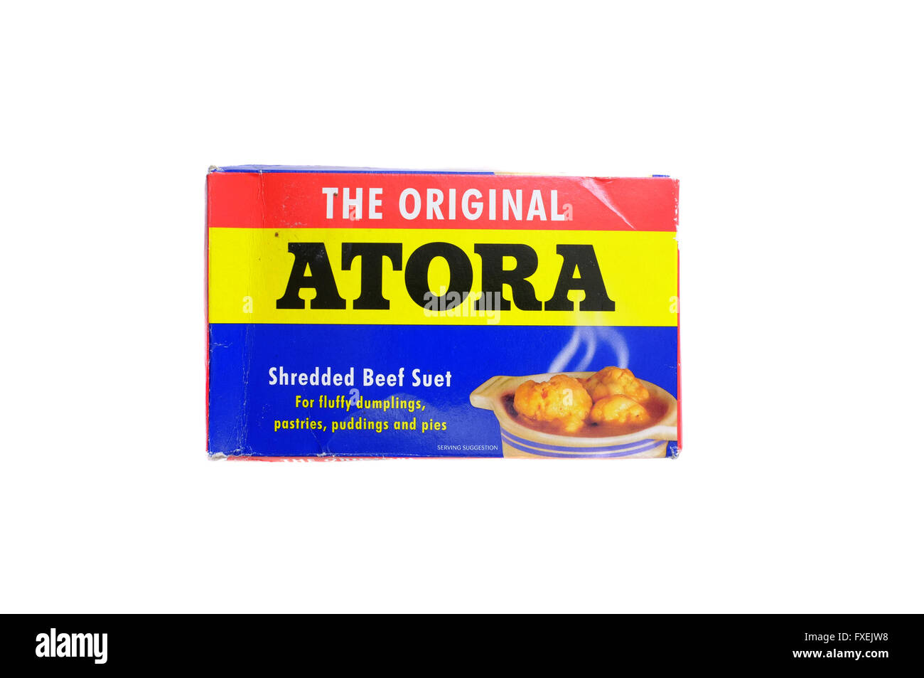 The front of a box of Atora suet photographed against a white background Stock Photo Alamy The front of a box of Atora suet photographed against a white background Stock Photo Alamy