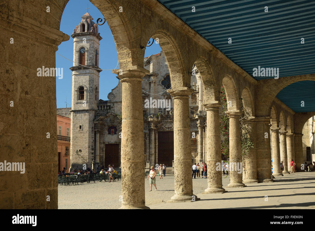 Catedral de San Critobal. Havana, Cuba Stock Photo