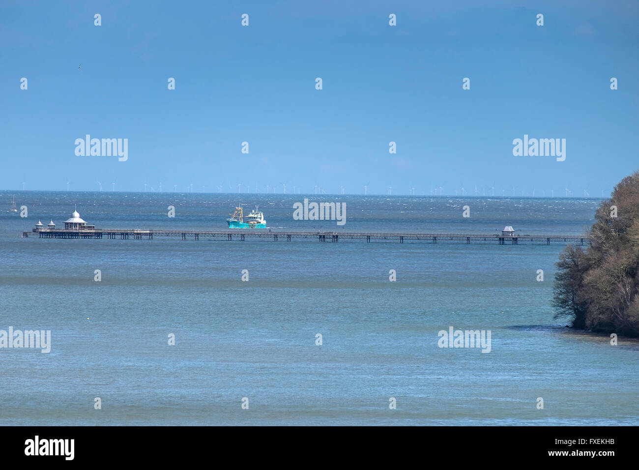 Bangor Pier Menai Straits Anglesey North Wales UK Stock Photo