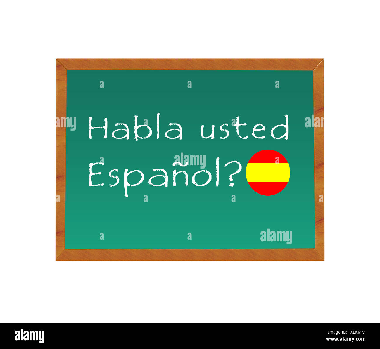 Habla Usted Espanol Do You Speak Spanish Stock Illustration