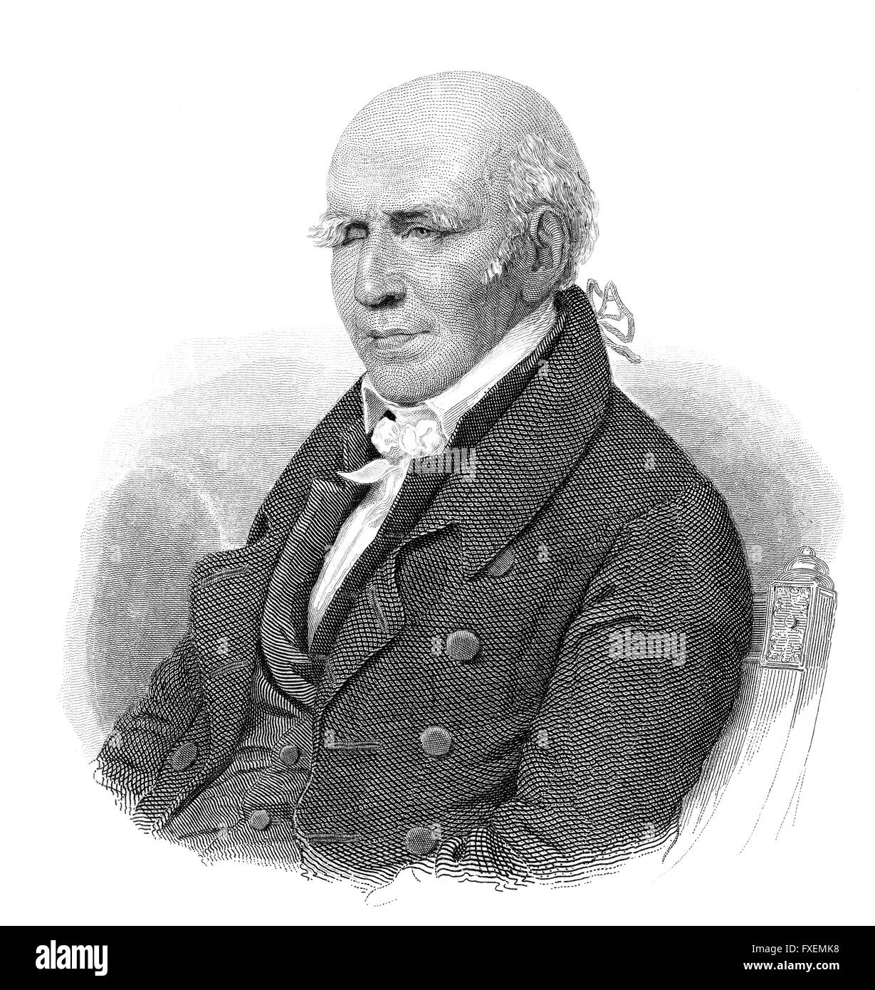 Stephen Girard, 1750-1831, a French-born, naturalized American, philanthropist and banker Stock Photo