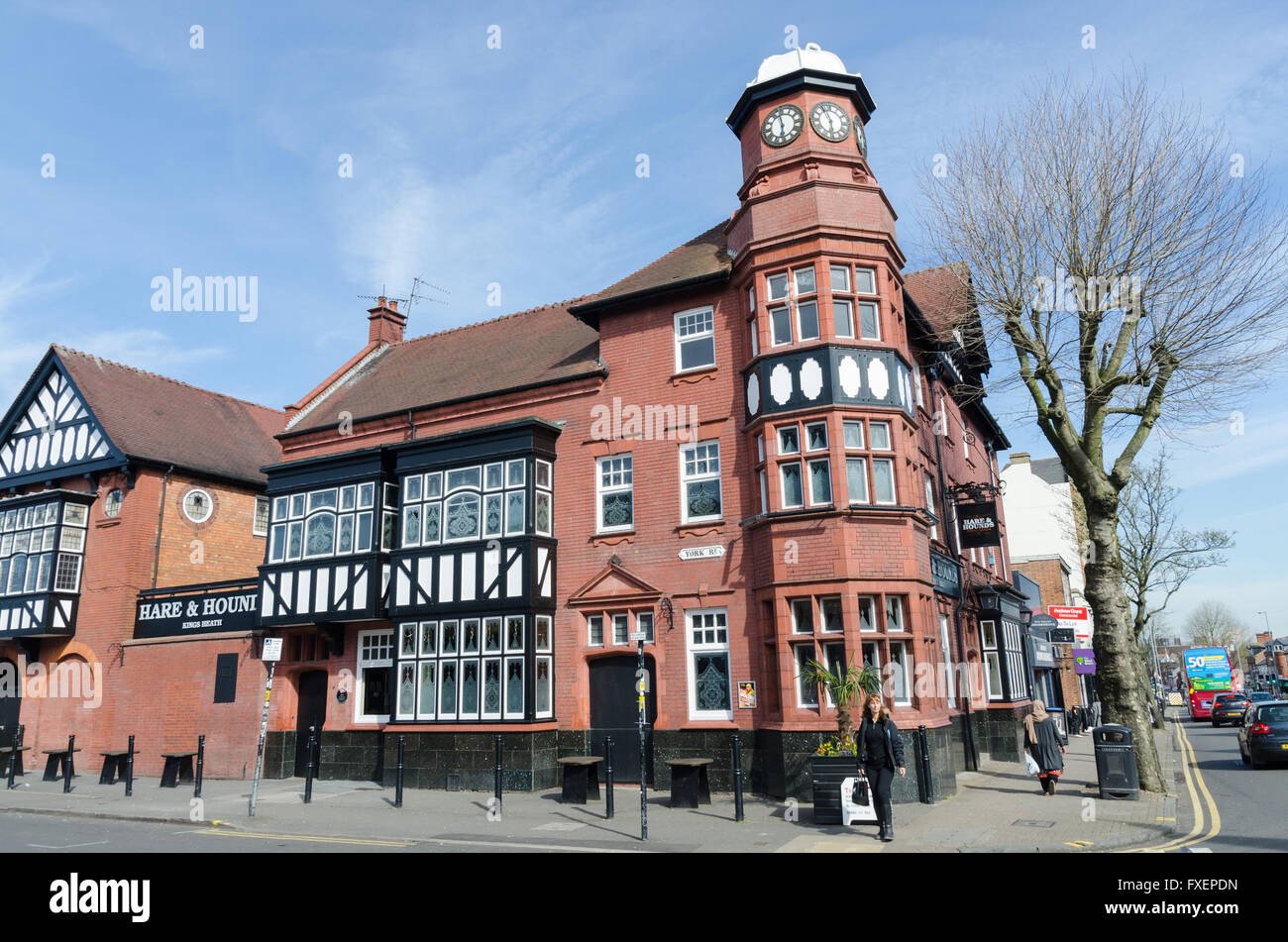Hare and Hounds pub and live music venue in Kings Heath, Birmingham Stock Photo Alamy