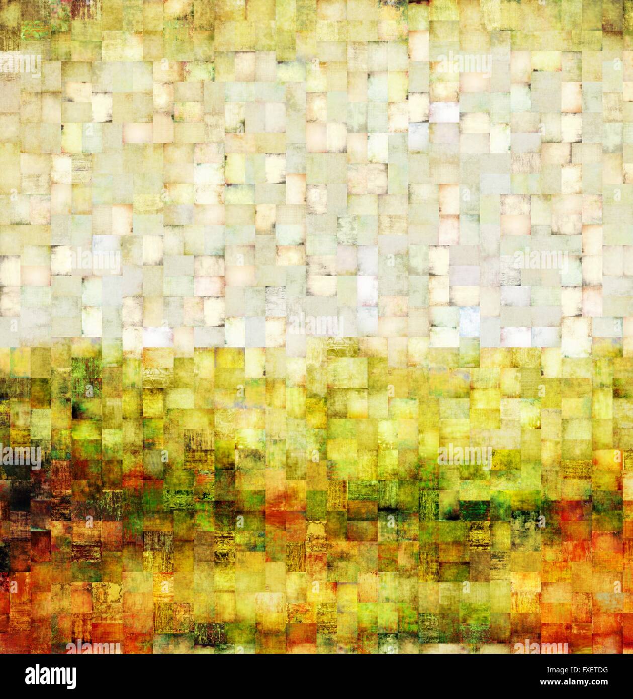 Gold orange mosaic background hi-res stock photography and images - Alamy