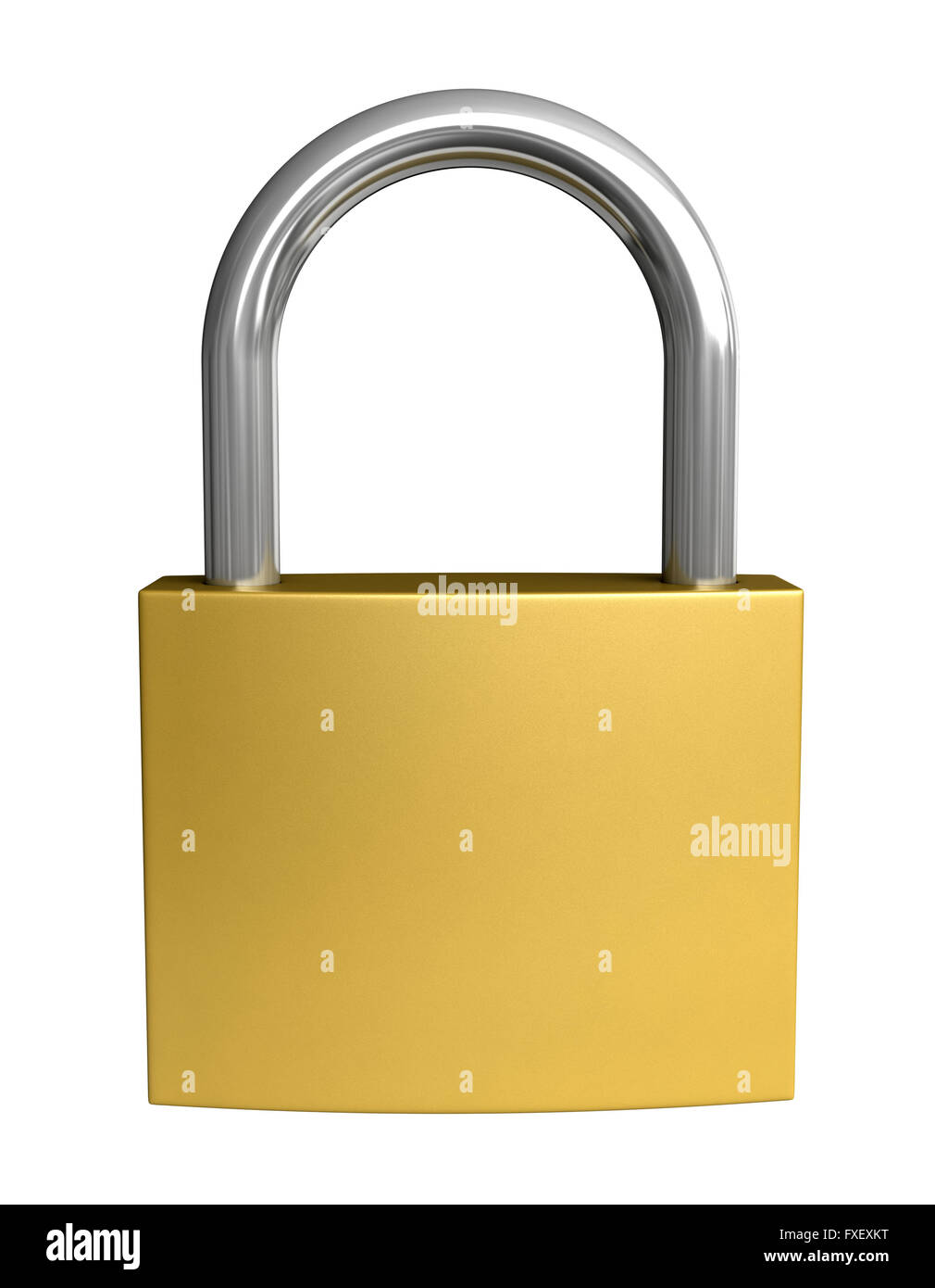 3d rendering of padlock isolated on white background Stock Photo - Alamy