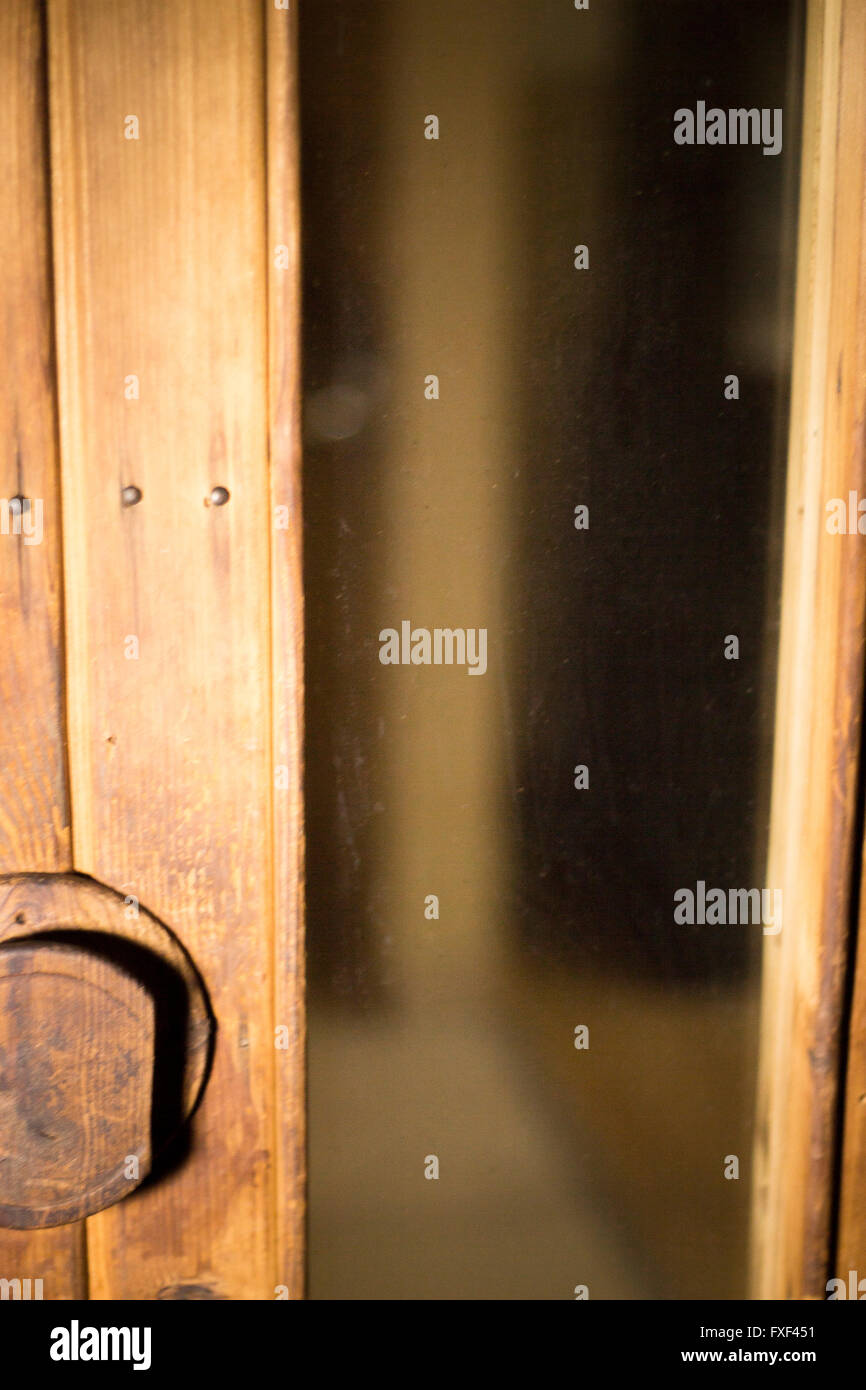 Wooden sauna wood door photo Stock Photo Alamy