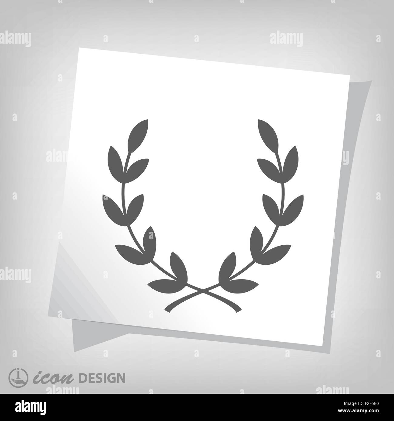Pictograph of laurel wreath Stock Vector Image & Art - Alamy