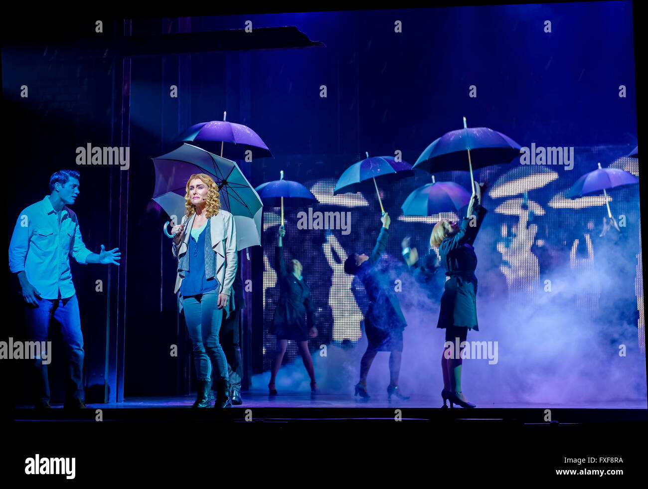 Jemma Rix as 'Molly' and Rob Mills as 'Sam' perform 'Rain' during the ...