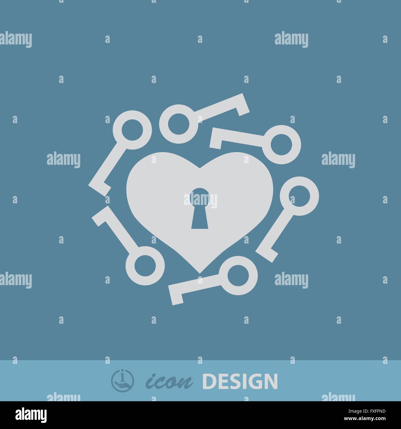 Pictograph of heart with key Stock Vector Image & Art - Alamy
