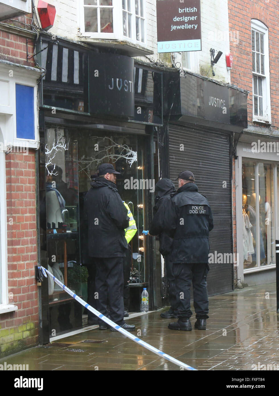 Winchester, Hampshire, UK. 15th April 2016. A hampshire jeweller was