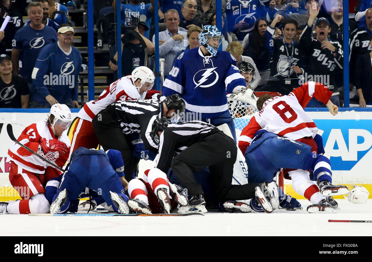 Tampa, Florida, USA. 15th Apr, 2016. DIRK SHADD Times .A brawl in the