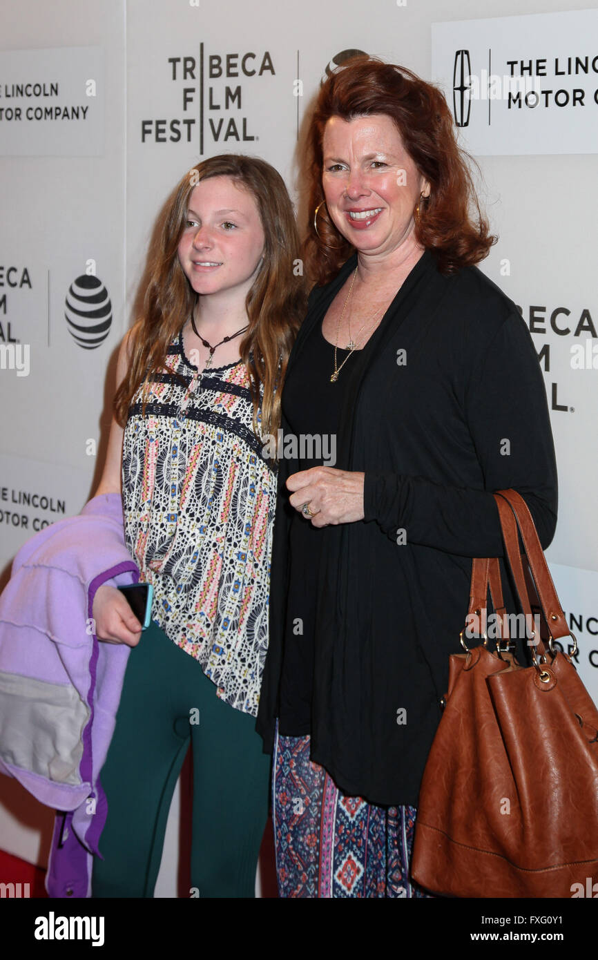 Manhattan, New York, USA. 15 April, 2016.Actress Siobhan Fallon Hogan and  her daughter Sinead Hogan attend the 'All We Had' Premiere during the 2016  Tribeca Film Festival at BMCC John Zuccotti Theater