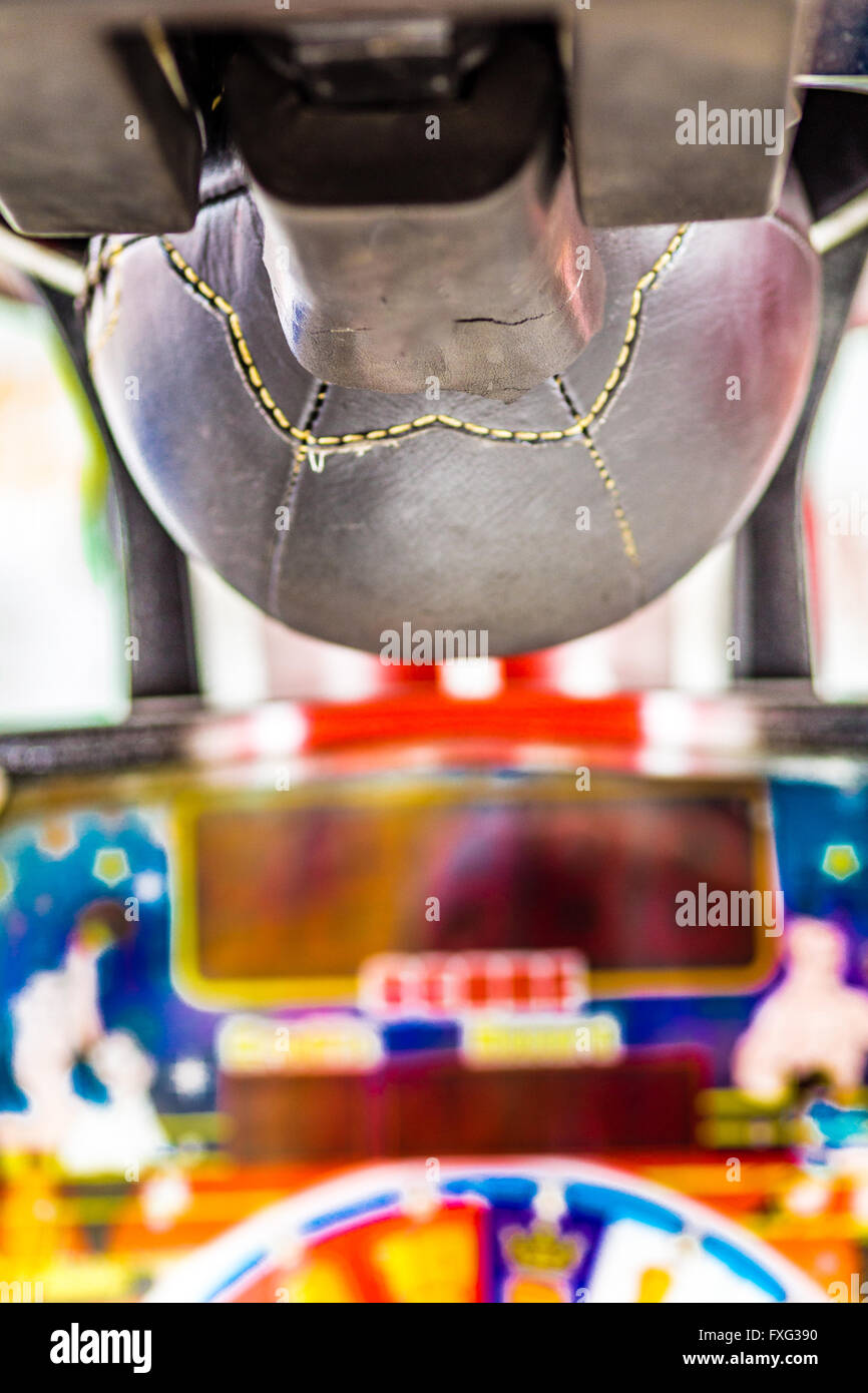 fun fair punch ball machine Stock Photo Alamy