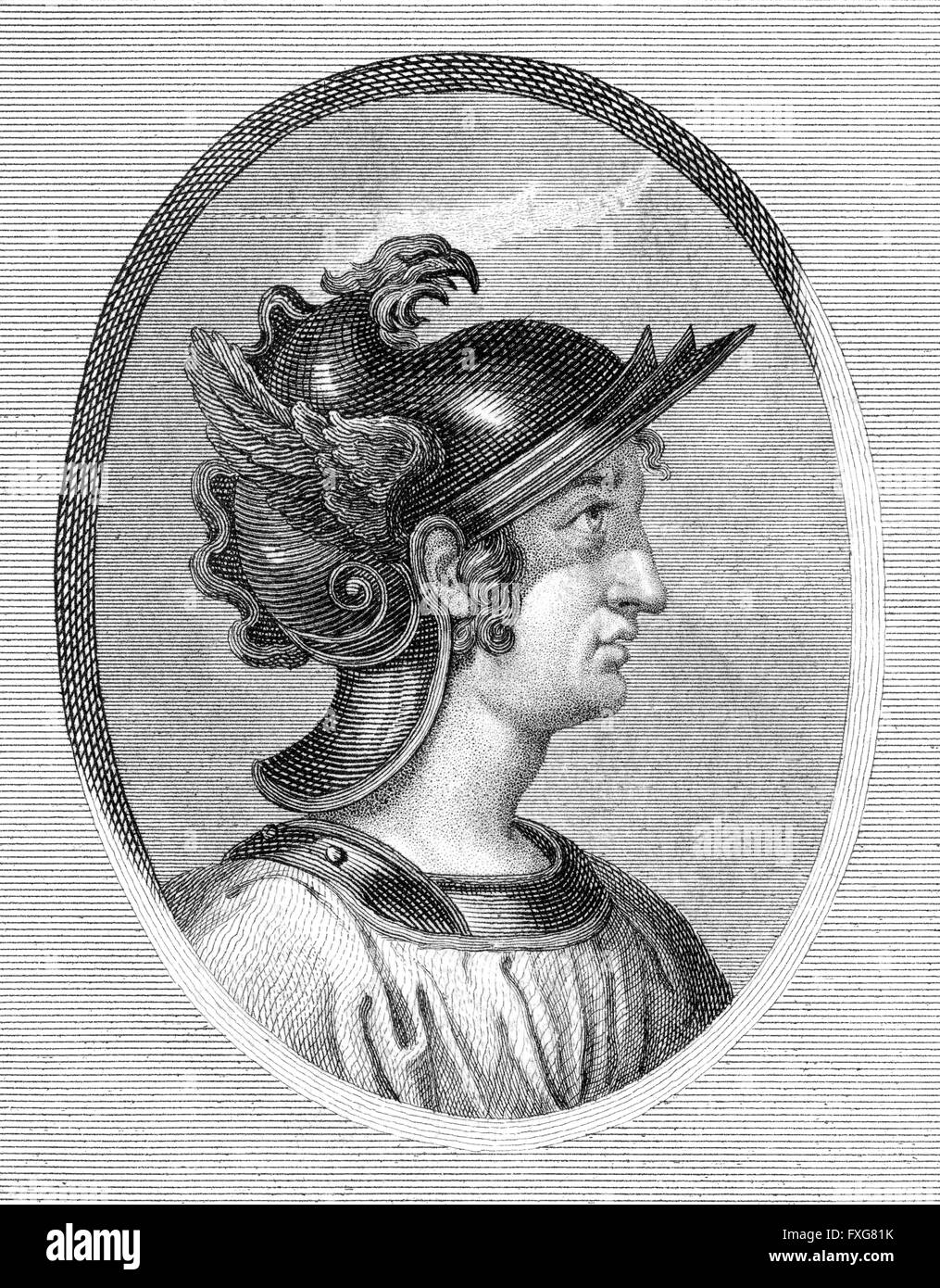 Gaius Caecilius Metellus Caprarius, c. 160 BC, a consul of the Roman Republic, Stock Photo
