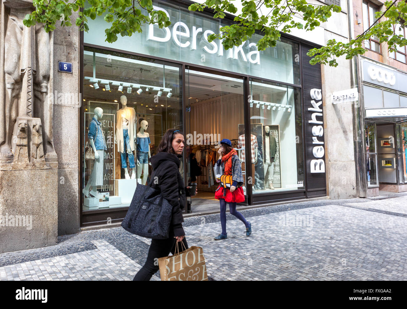 Fashion Bershka store on Na Prikope street, Prague, Czech Republic Stock  Photo - Alamy