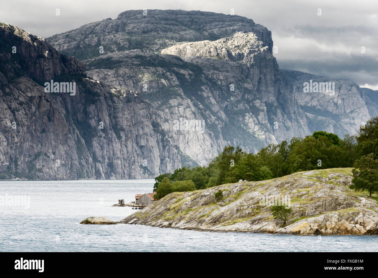 Norway landscapes. Beautiful Norwegian Fjords Stock Photo