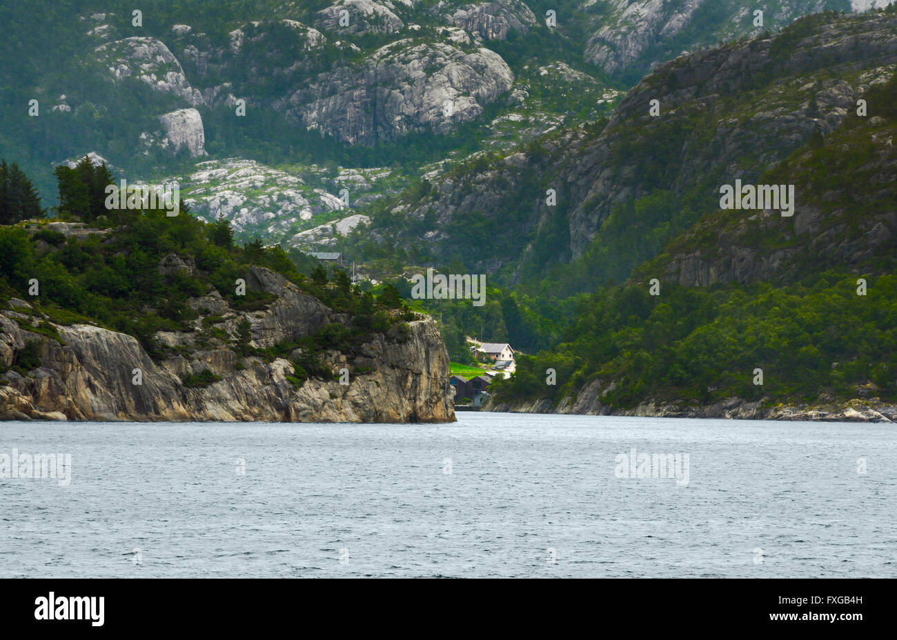 Norway landscapes.Beautiful Norwegian Fjords Stock Photo