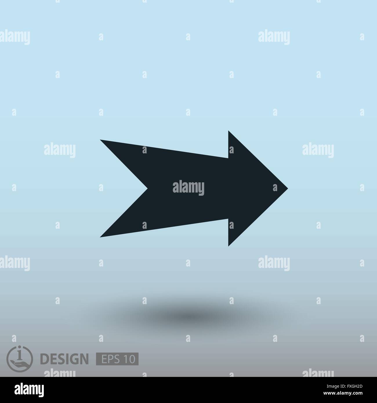 Arrow icon. Vector concept illustration for design. Eps 10 Stock Vector ...