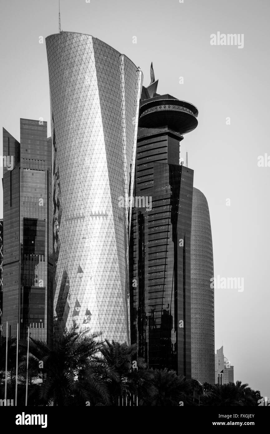 World trade center doha Black and White Stock Photos & Images - Alamy