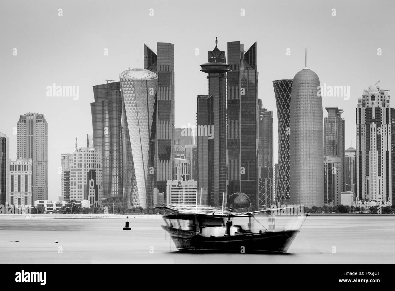 Doha architecture Black and White Stock Photos & Images Alamy