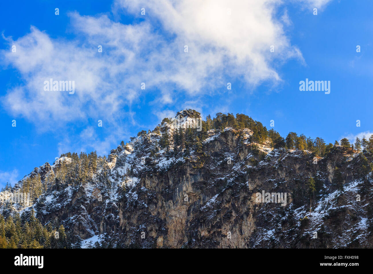 Mountains peak in Alps, Germany Stock Photo