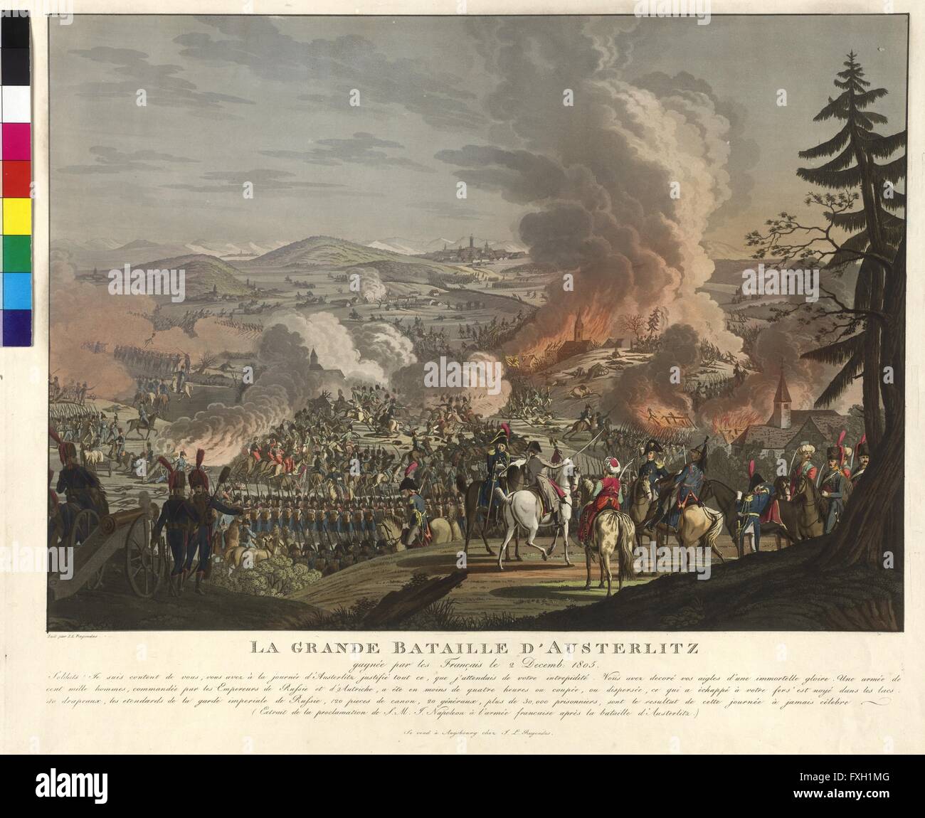 Schlacht bei Austerlitz am 2. Dezember 1805 Stock Photo
