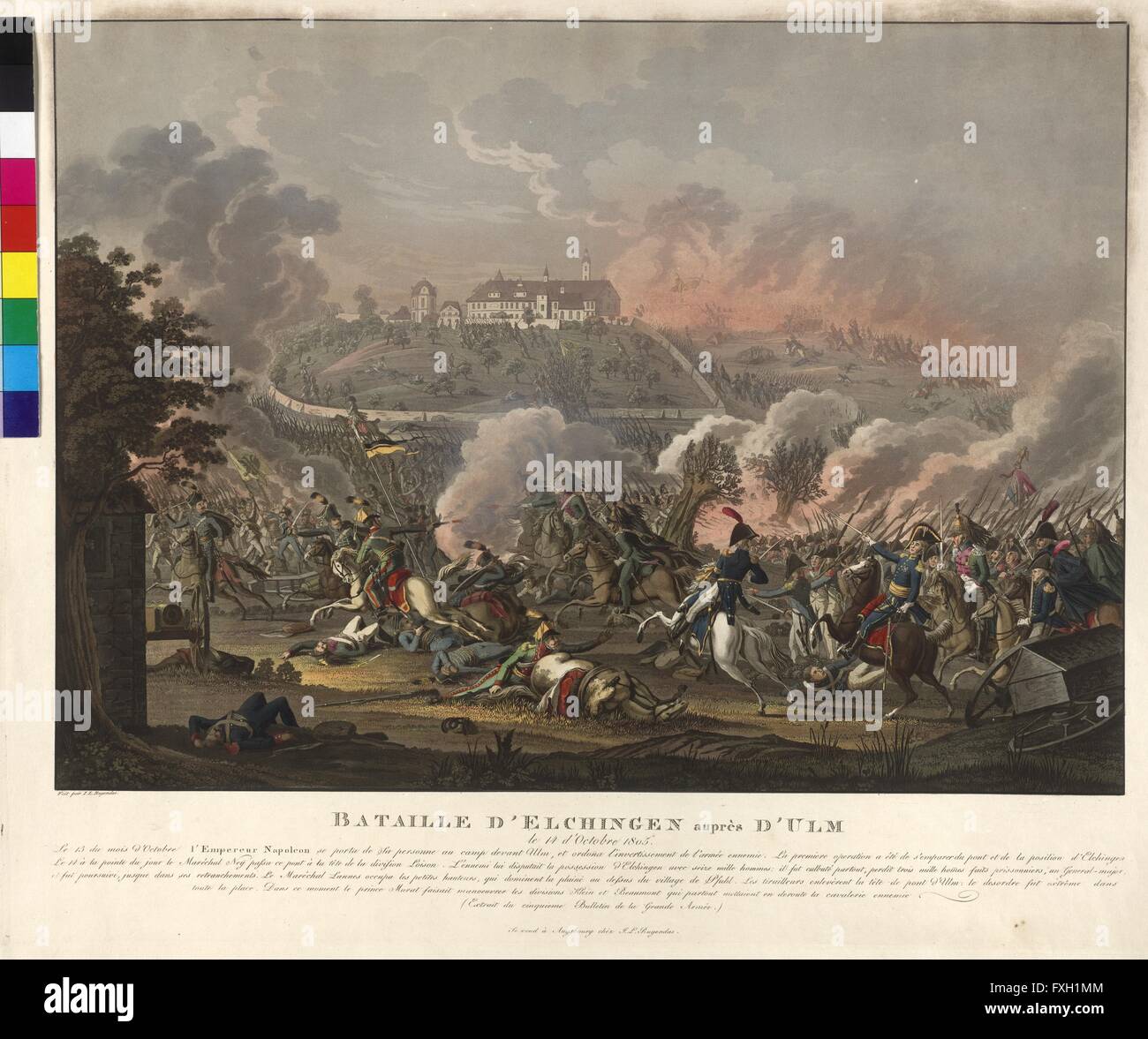 Schlacht von Elchingen am 14. Oktober 1805 Stock Photo