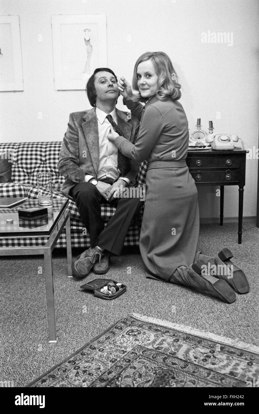 Deutsche Schauspielerin Inge Brück mit Ehemann Klaus Überall