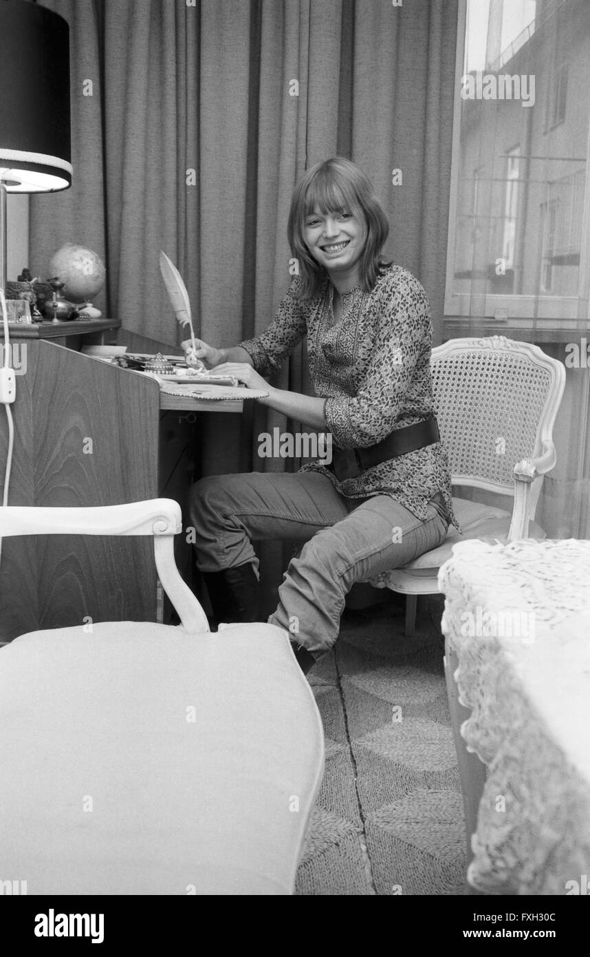 Deutsche Schauspielerin und Fotomodell Andrea Rau, Deutschland 1970er ...