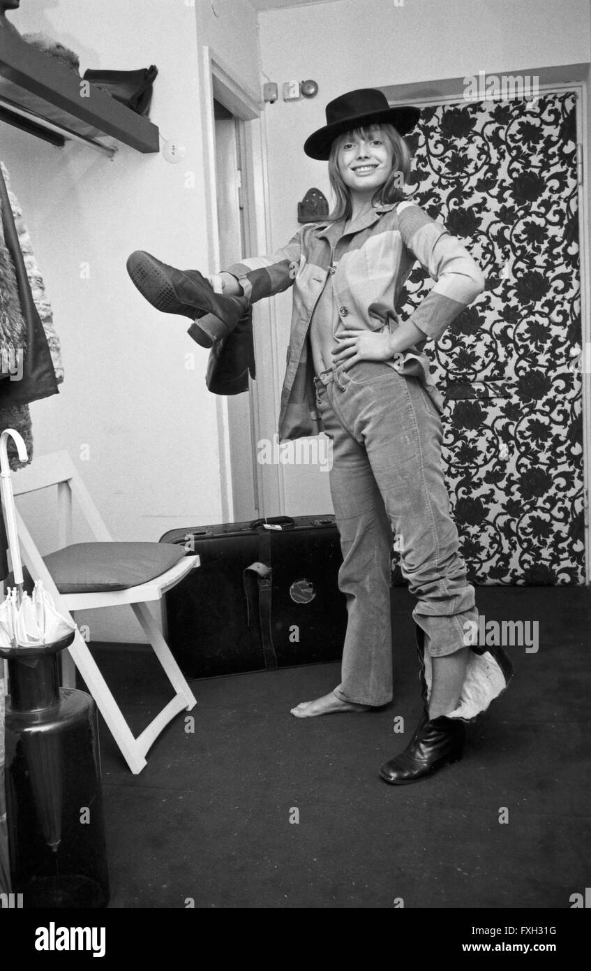 Deutsche Schauspielerin und Fotomodell Andrea Rau, Deutschland 1970er ...