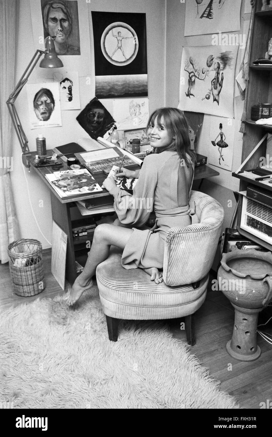 Deutsche Schauspielerin und Fotomodell Andrea Rau, Deutschland 1970er ...